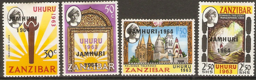 Zanzibar 1963 Independence Set. SG390-SG393.